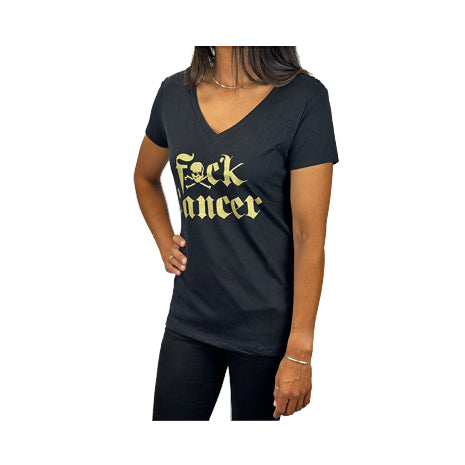 Women's Gold Awareness V-Neck
